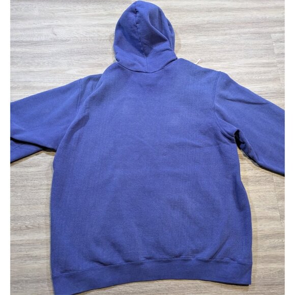 Vintage Nike Center Swoosh Hoodie Men's Large Y2K Silver Tag Rare Blue - Picture 12 of 16